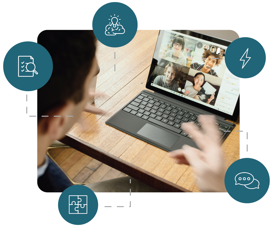 CSExpert-02 remote worker on a video call